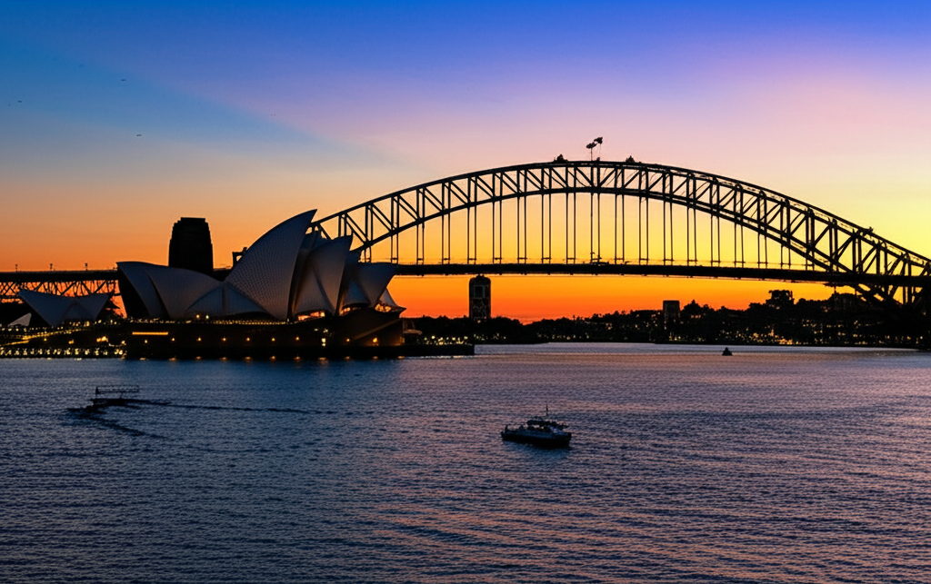 Sydney Opera House and Harbour Bridge