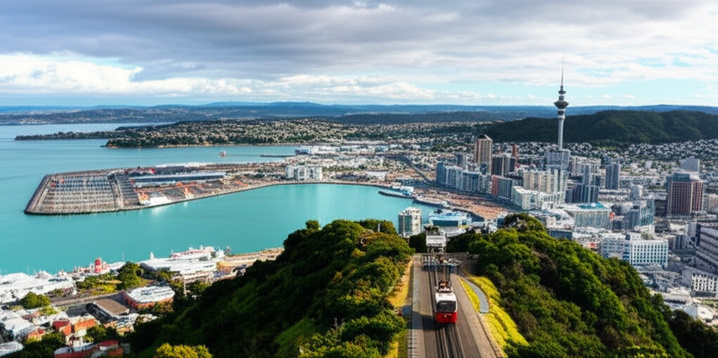 Wellington harbor and surrounding hills